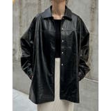 ミドル丈フェイクレザージャケット | Re:EDIT | 詳細画像8