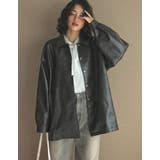 ミドル丈フェイクレザージャケット | Re:EDIT | 詳細画像18