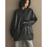 ミドル丈フェイクレザージャケット | Re:EDIT | 詳細画像20