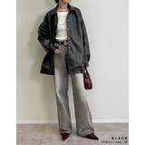 ミドル丈フェイクレザージャケット | Re:EDIT | 詳細画像24