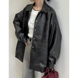 ミドル丈フェイクレザージャケット | Re:EDIT | 詳細画像25