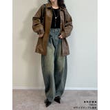 ミドル丈フェイクレザージャケット | Re:EDIT | 詳細画像32