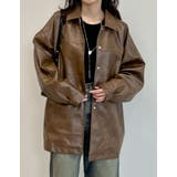 ミドル丈フェイクレザージャケット | Re:EDIT | 詳細画像33