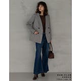 チェック柄or無地ダブルテーラードジャケット | Re:EDIT | 詳細画像12