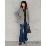 チェック柄or無地ダブルテーラードジャケット | Re:EDIT | 詳細画像12 