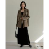 チェック柄or無地ダブルテーラードジャケット | Re:EDIT | 詳細画像17