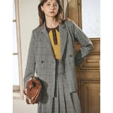 チェック柄or無地ダブルテーラードジャケット | Re:EDIT | 詳細画像6