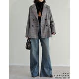 チェック柄or無地ダブルテーラードジャケット | Re:EDIT | 詳細画像25