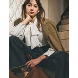 [シワになりにくい]2WAYブロードバンドカラーボウタイブラウス | Re:EDIT | 詳細画像8 