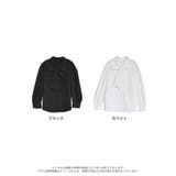 [シワになりにくい]2WAYブロードバンドカラーボウタイブラウス | Re:EDIT | 詳細画像18 