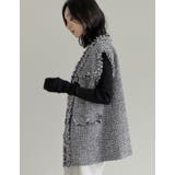 [入卒式 セレモニー]フリンジツイードベスト | Re:EDIT | 詳細画像17 