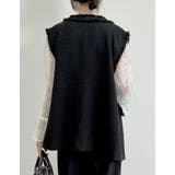 [入卒式 セレモニー]フリンジツイードベスト | Re:EDIT | 詳細画像28 