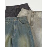 [低身長/高身長サイズ有]メタルストーンバレルレッグデニムパンツ | Re:EDIT | 詳細画像2 