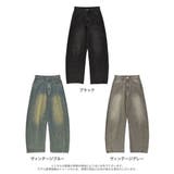 [低身長/高身長サイズ有]メタルストーンバレルレッグデニムパンツ | Re:EDIT | 詳細画像11 