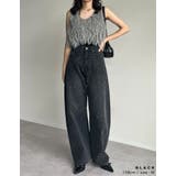 [低身長/高身長サイズ有]メタルストーンバレルレッグデニムパンツ | Re:EDIT | 詳細画像15 