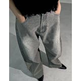 [低身長/高身長サイズ有]メタルストーンバレルレッグデニムパンツ | Re:EDIT | 詳細画像22 