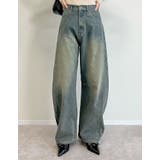 [低身長/高身長サイズ有]メタルストーンバレルレッグデニムパンツ | Re:EDIT | 詳細画像24 