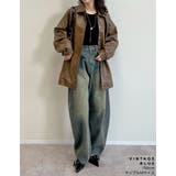 [低身長/高身長サイズ有]メタルストーンバレルレッグデニムパンツ | Re:EDIT | 詳細画像28 