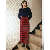 [低身長サイズ有]無地orチェック柄起毛ナロースカート | Re:EDIT | 詳細画像27 