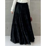 [低身長サイズ有]オパールフリンジティアードスカート | Re:EDIT | 詳細画像12 