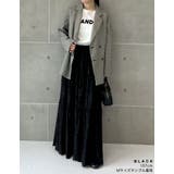 [低身長サイズ有]オパールフリンジティアードスカート | Re:EDIT | 詳細画像14 