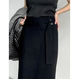 [低身長サイズ有]ラップデザインリブニットスカート | Re:EDIT | 詳細画像12 