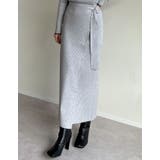 [低身長サイズ有]ラップデザインリブニットスカート | Re:EDIT | 詳細画像13 