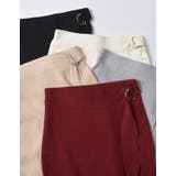 [低身長サイズ有]ラップデザインリブニットスカート | Re:EDIT | 詳細画像2 