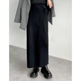 [低身長サイズ有]ラップデザインリブニットスカート | Re:EDIT | 詳細画像3 