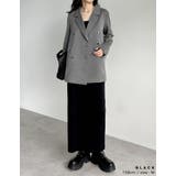 [低身長サイズ有]ラップデザインリブニットスカート | Re:EDIT | 詳細画像9 