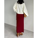 [低身長サイズ有]ラップデザインリブニットスカート | Re:EDIT | 詳細画像22 