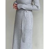 [低身長サイズ有]ラップデザインリブニットスカート | Re:EDIT | 詳細画像24 