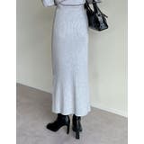 [低身長サイズ有]ラップデザインリブニットスカート | Re:EDIT | 詳細画像25 