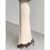 [低身長サイズ有]ラップデザインリブニットスカート | Re:EDIT | 詳細画像31 