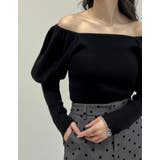 2WAYパフスリーブオフショルニットトップス | Re:EDIT | 詳細画像11 