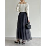 2WAYパフスリーブオフショルニットトップス | Re:EDIT | 詳細画像30 