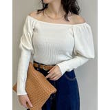 2WAYパフスリーブオフショルニットトップス | Re:EDIT | 詳細画像32 