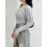 2WAYパフスリーブオフショルニットトップス | Re:EDIT | 詳細画像35 