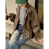 フェイクレザージップブルゾン | Re:EDIT | 詳細画像35