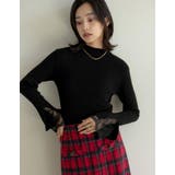 袖レースレイヤードフレアスリーブニットトップス | Re:EDIT | 詳細画像23