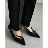 [大きいサイズ有]細ベルトポインテッドトゥミュール | Re:EDIT | 詳細画像13 