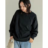 ブラック(501) | スムースダンボールステッチプルオーバー | Re:EDIT