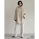 マルチウェイフェイクウールポンチョ風金ボタンミドルコート | Re:EDIT | 詳細画像17