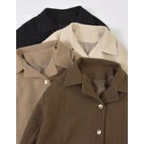 マルチウェイフェイクウールポンチョ風金ボタンミドルコート | Re:EDIT | 詳細画像2