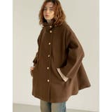 マルチウェイフェイクウールポンチョ風金ボタンミドルコート | Re:EDIT | 詳細画像6