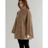 マルチウェイフェイクウールポンチョ風金ボタンミドルコート | Re:EDIT | 詳細画像9