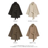 マルチウェイフェイクウールポンチョ風金ボタンミドルコート | Re:EDIT | 詳細画像18