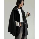 マルチウェイフェイクウールポンチョ風金ボタンミドルコート | Re:EDIT | 詳細画像25