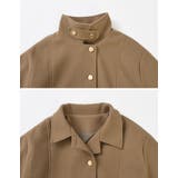 マルチウェイフェイクウールポンチョ風金ボタンミドルコート | Re:EDIT | 詳細画像33