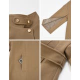 マルチウェイフェイクウールポンチョ風金ボタンミドルコート | Re:EDIT | 詳細画像34